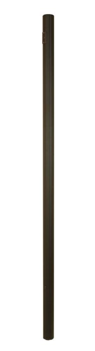 84" Fluted Direct Burial Post in Textured Black