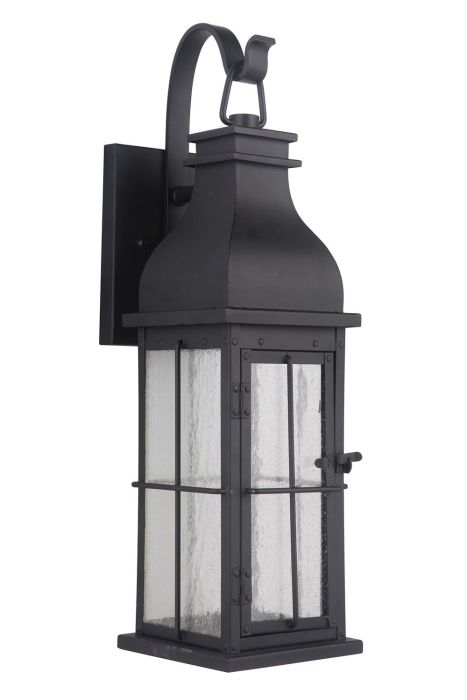 Vincent 1 Light Medium LED Outdoor Wall Mount in Midnight