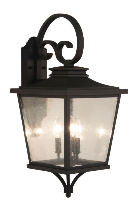 Tillman 3 Light Large Outdoor Wall Mount in Textured Black