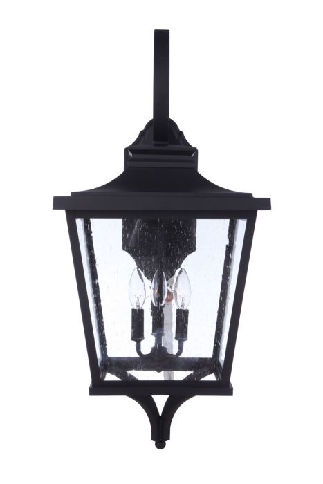 Tillman 3 Light Extra Large Outdoor Wall Mount in Textured Black