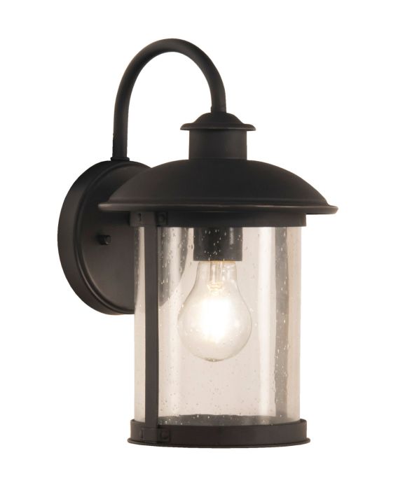 O'Fallon 1 Light Small Outdoor Wall Mount in Dark Bronze Gilded