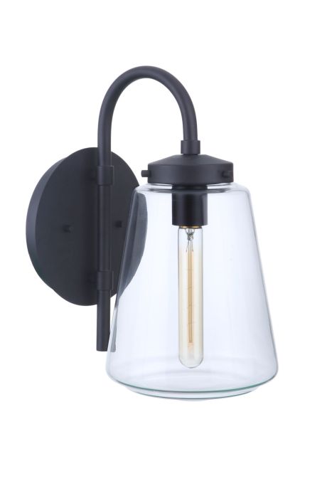 Laclede 1 Light Medium Outdoor Wall Mount in Midnight