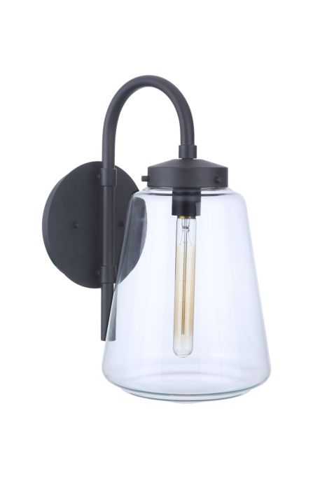 Laclede 1 Light Large Outdoor Wall Mount in Midnight