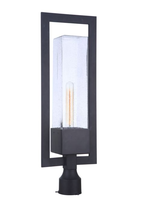 Perimeter 1 Light Large Outdoor Post Mount in Midnight