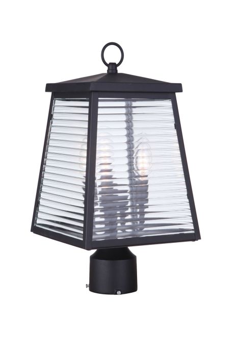 Armstrong 3 Light Outdoor Post Mount in Midnight