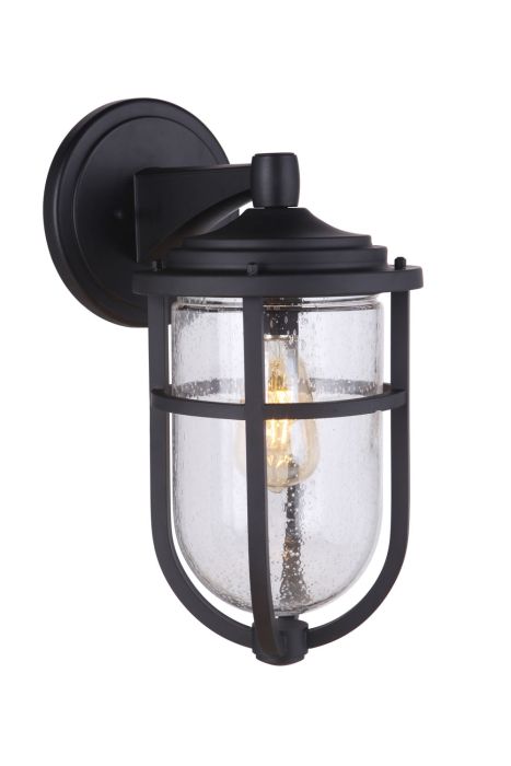 Voyage 1 Light Medium Outdoor Wall Mount in Midnight