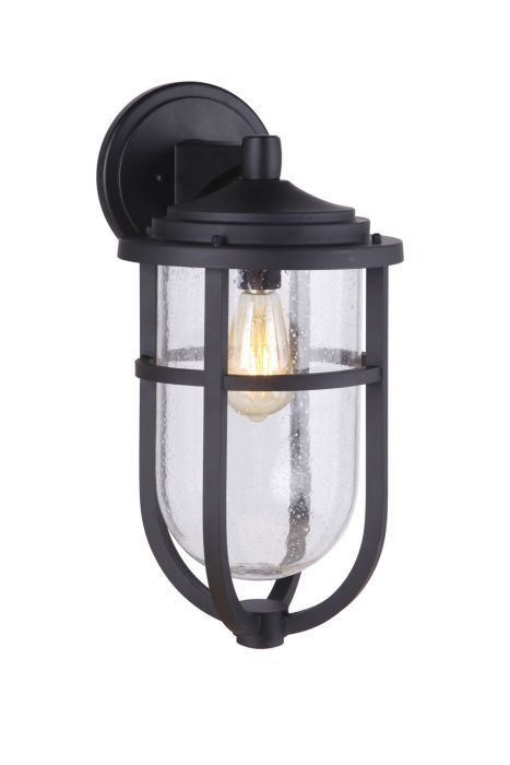 Voyage 1 Light Large Outdoor Wall Mount in Midnight