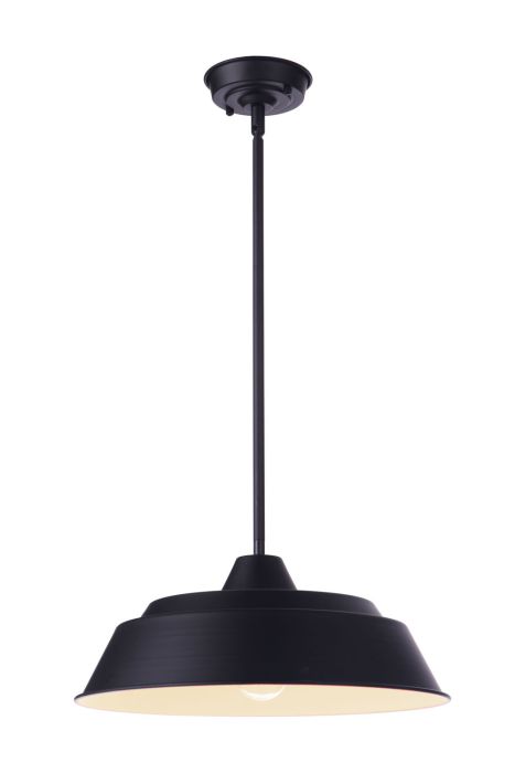 Landmark 1 Light 9" Outdoor Pendant in Midnight