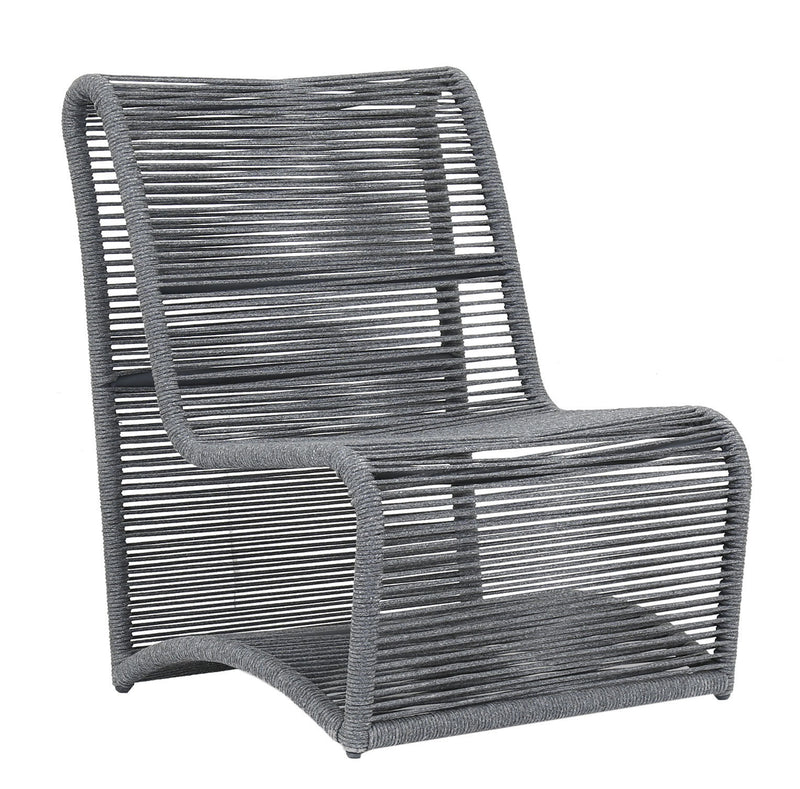 Monroe Rope Armless Club Chair