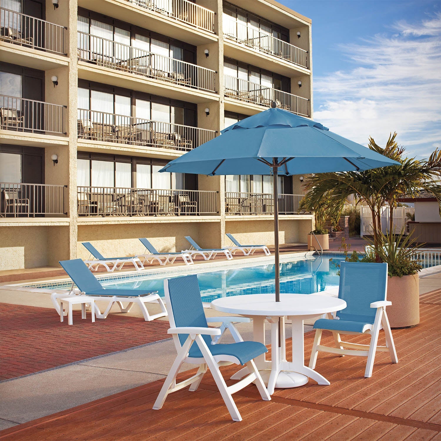 Jamaica Beach Chaise Lounge-Sky Blue