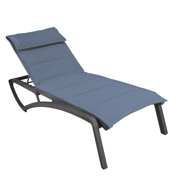 Sunset Comfort Chaise Lounge-Madras Blue