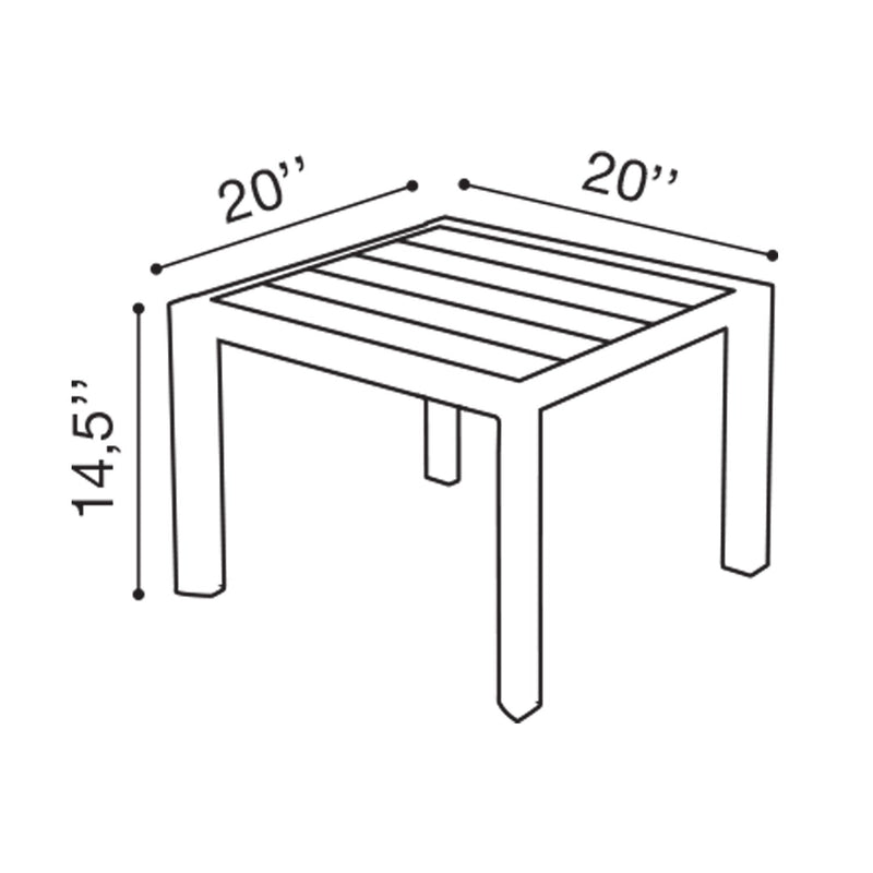 Sunset 20"x20" Low Table
