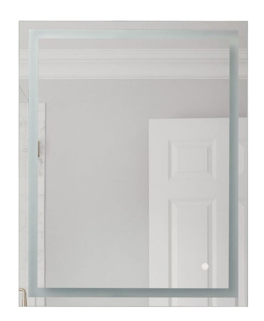 30" x 24" x 1.4" Rectangular LED Mirror, defogger and dimmer, 3000K