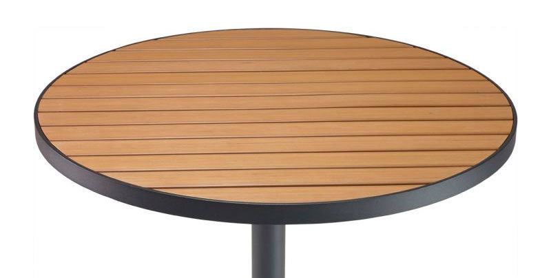 Mirabella Faux Teak—Aluminum Rim Round Top