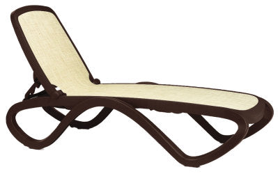 Nardi Omega Chaise Lounge—Caf, Beige Fabric