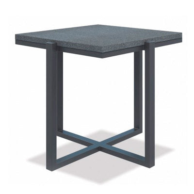 Remington Square End Table with Honed Granite