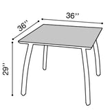 Sunset 36" Square Table