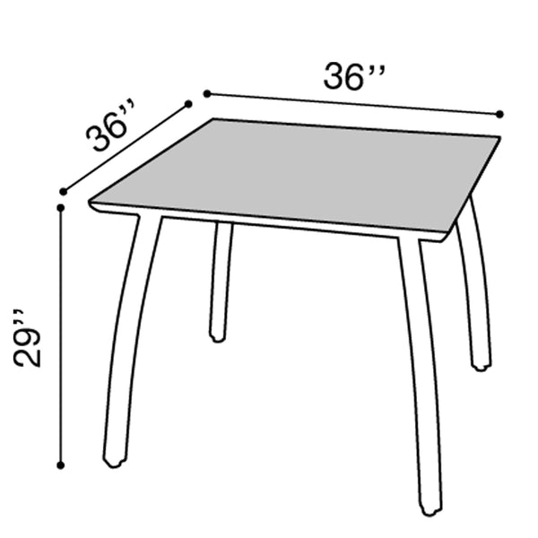 Sunset 36" Square Table