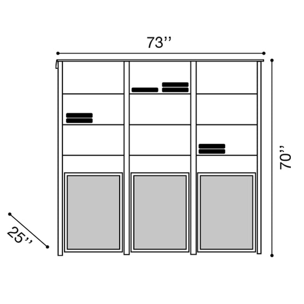 Sunset Towel Valet Triple Unit