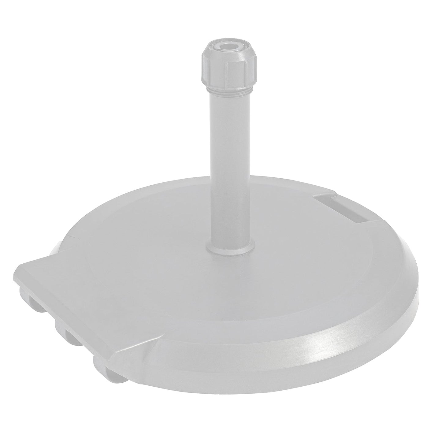 84 lb Freestanding Umbrella Base with Wheels-White