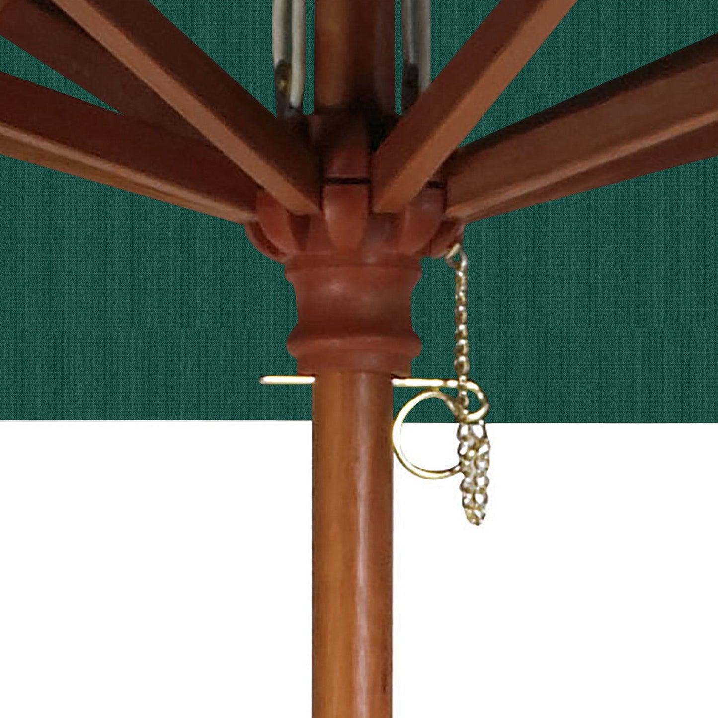7' Wooden Market Umbrella