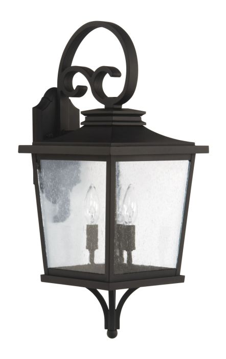 Tillman 3 Light Medium Outdoor Wall Mount in Textured Black